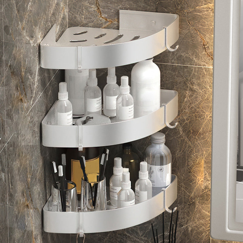 Contemporary 3-Piece Bath Accessory Set Stainless Steel Shower Caddy