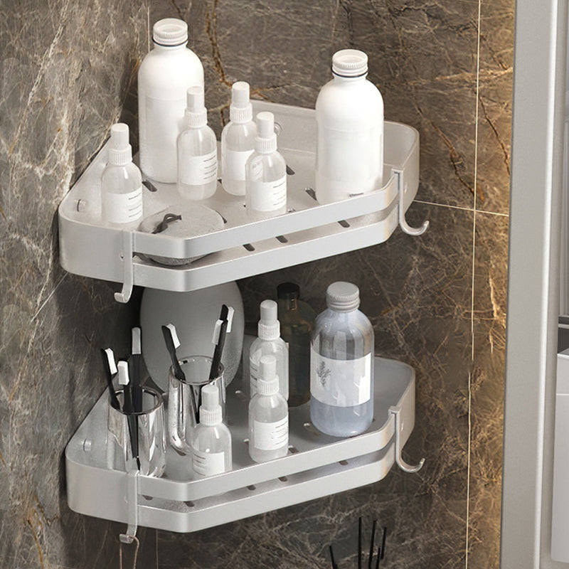 Contemporary 3-Piece Bath Accessory Set Stainless Steel Shower Caddy