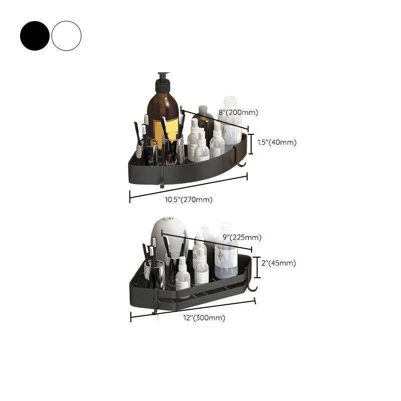 Contemporary 3-Piece Bath Accessory Set Stainless Steel Shower Caddy