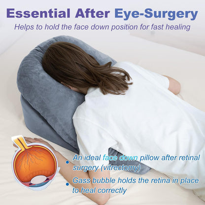 Contour Support Pillow for Stomach Sleepers After Surgery