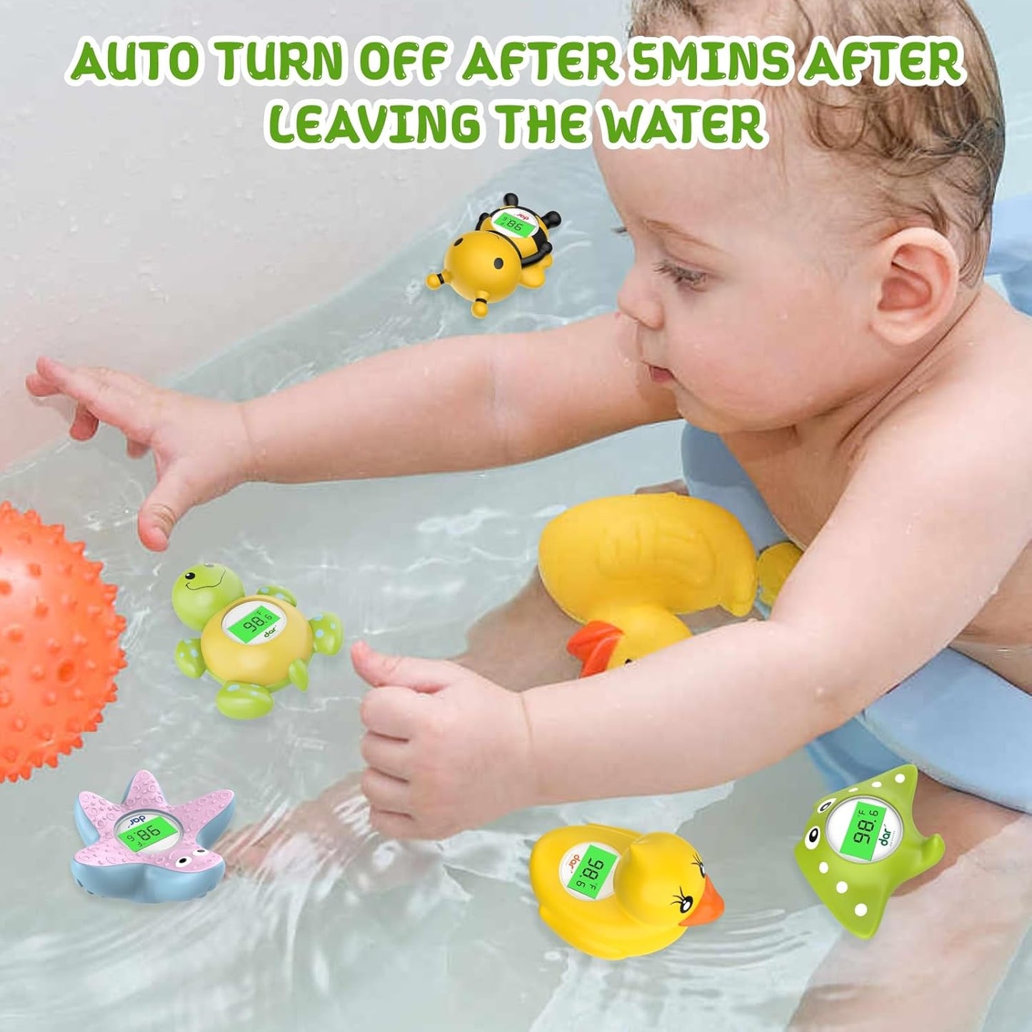 Accurate Digital Baby Bath Thermometer with Color Alert