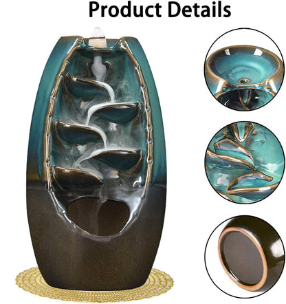 Natural Wood Incense Burner with Free Fragrant Cones