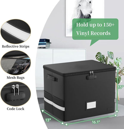 Durable Vinyl Record Storage Box