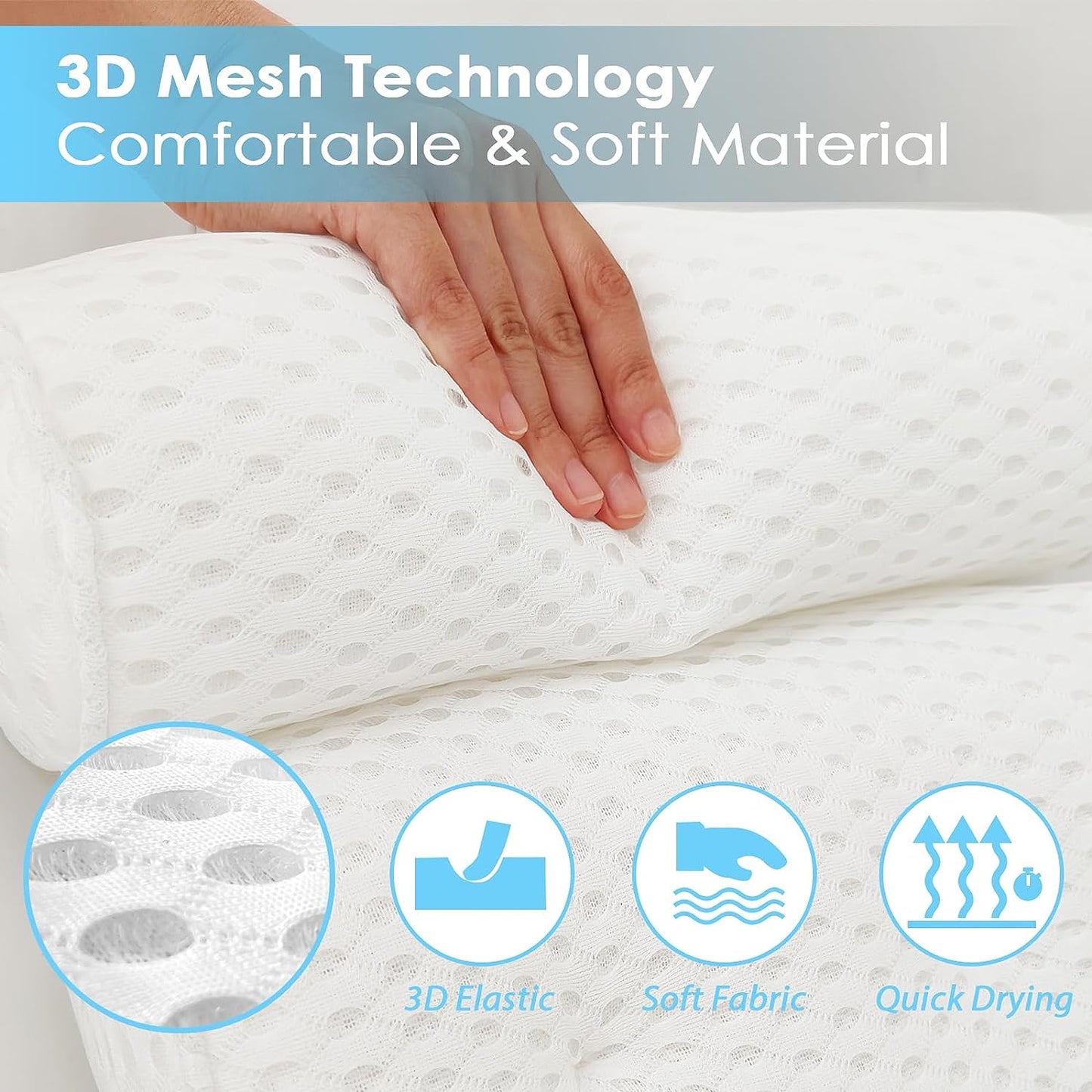 Soft Bath Pillow for Comfortable Soaking