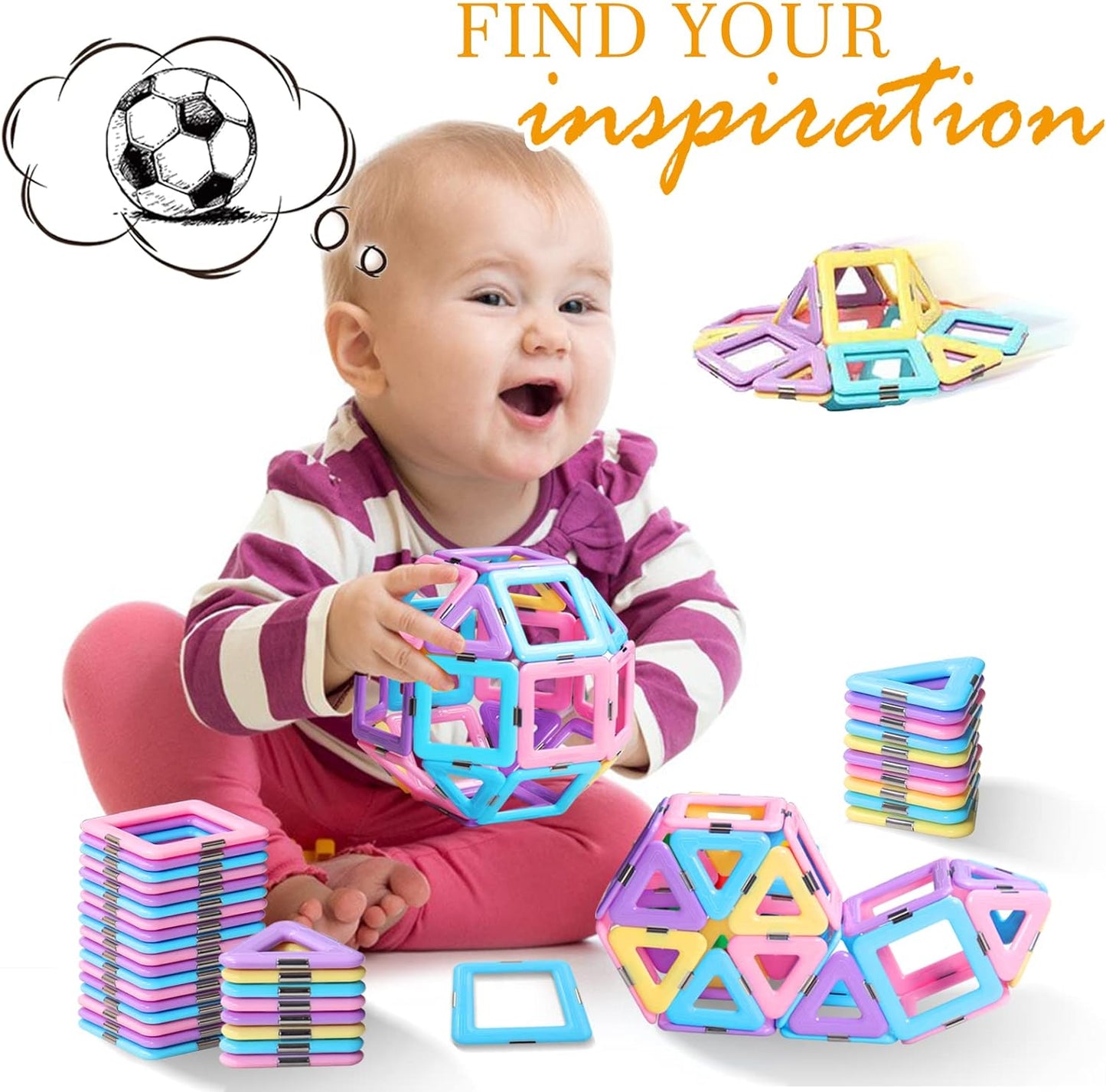 Fun Magnetic Building Blocks Toy Set