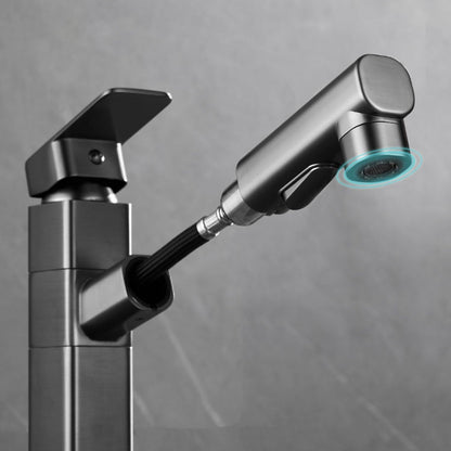 Modern Single Handle Bathroom Faucet with Spray Head
