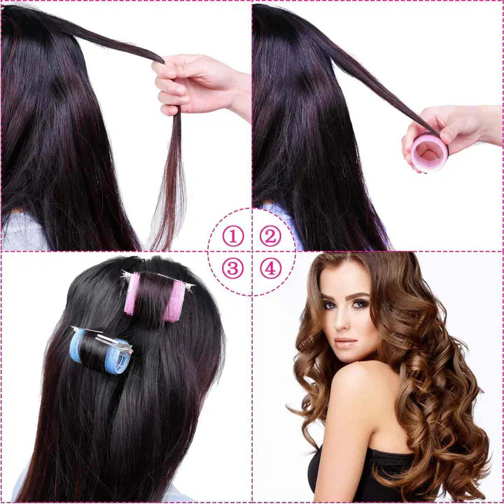 Easy Use Hair Curlers for Bouncy Long Lasting Curls