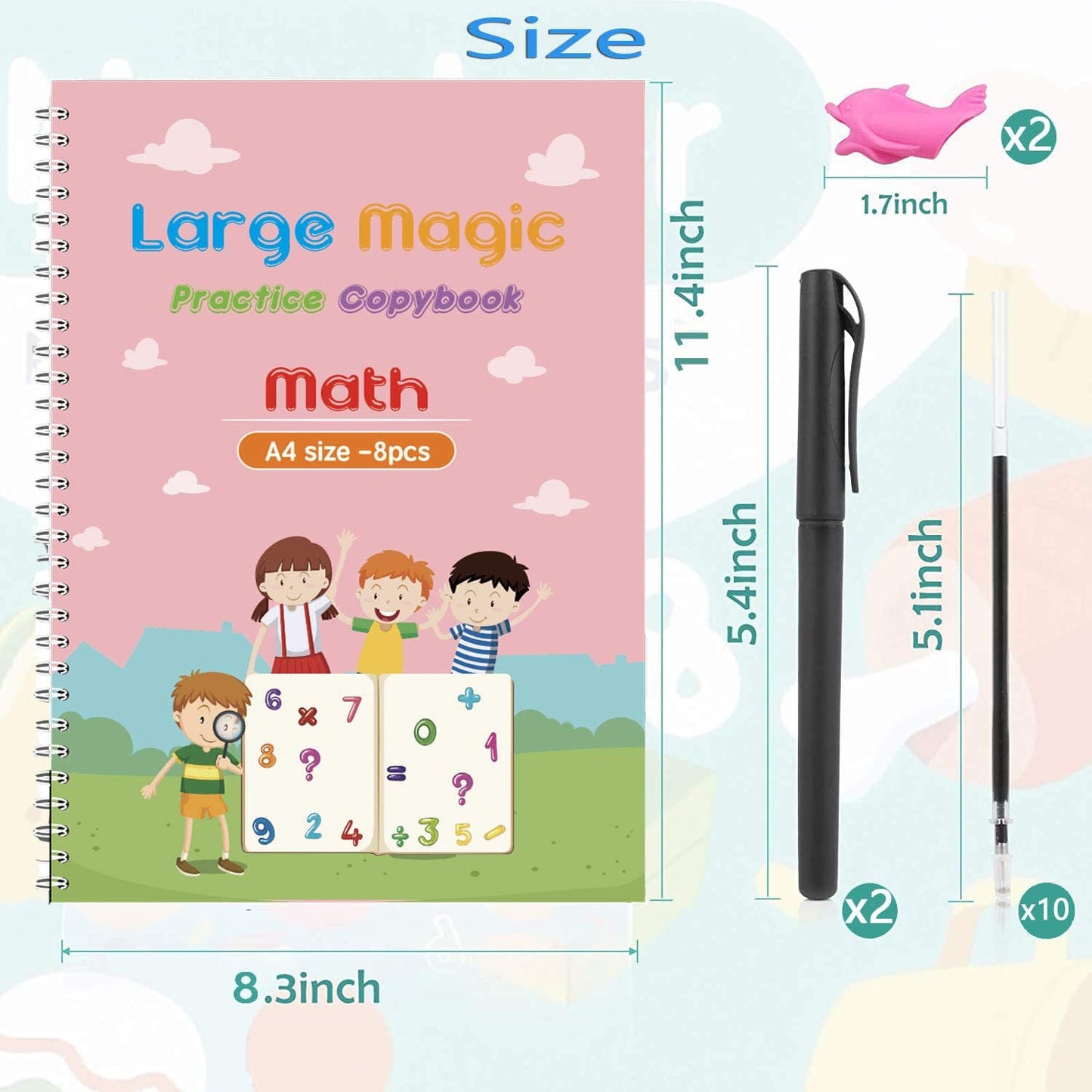 Colorful Kids Alphabet Notebook Set