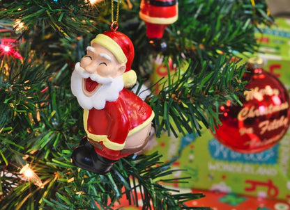 Quirky Christmas Tree Ornament - Funny Santa