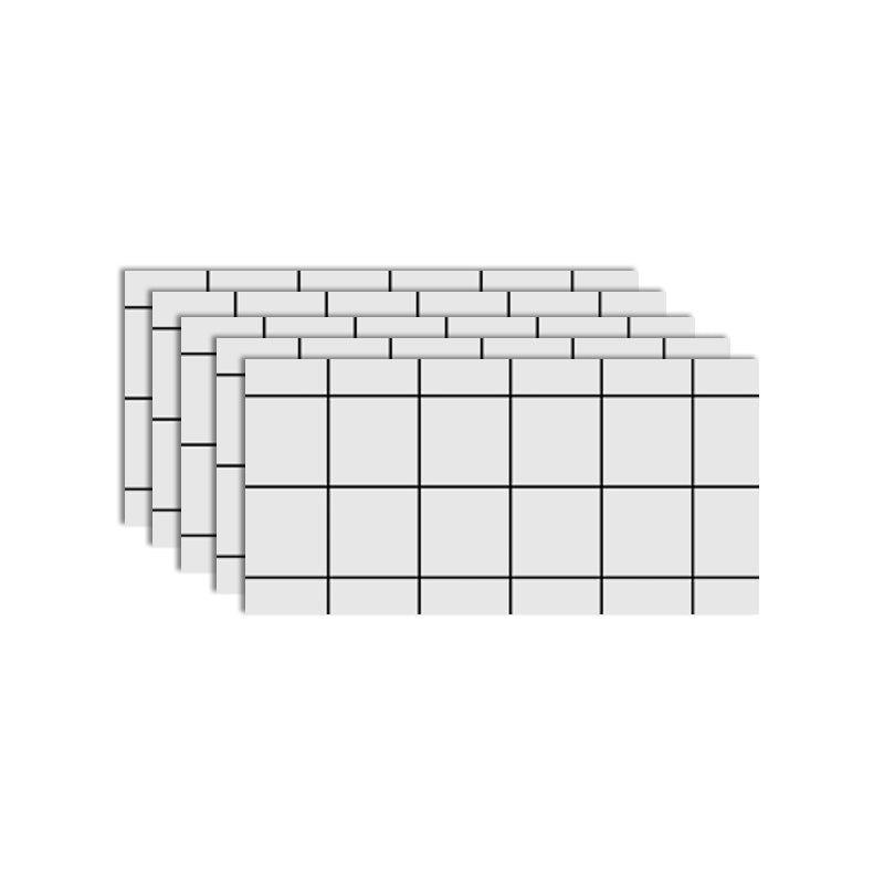 Easy Stick Wallpaper PVC Wall Panels Rectangular Design