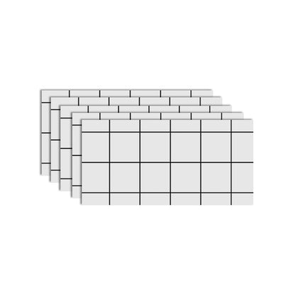Easy Stick Wallpaper PVC Wall Panels Rectangular Design