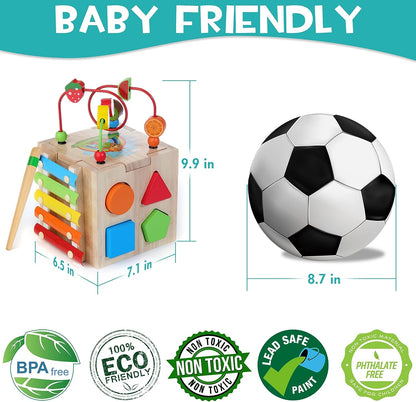 Colorful 8-in-1 Baby Play Cube Toy