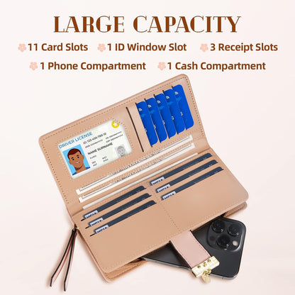Elegant Ladies Genuine Leather Wallet