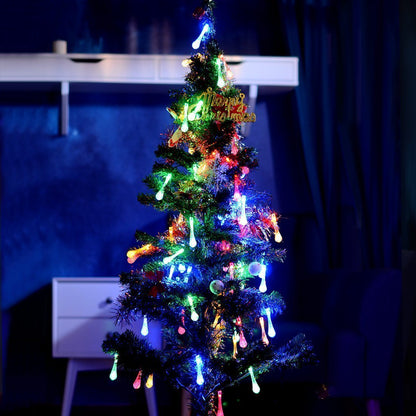 Colorful Solar Powered Water Drop Lights