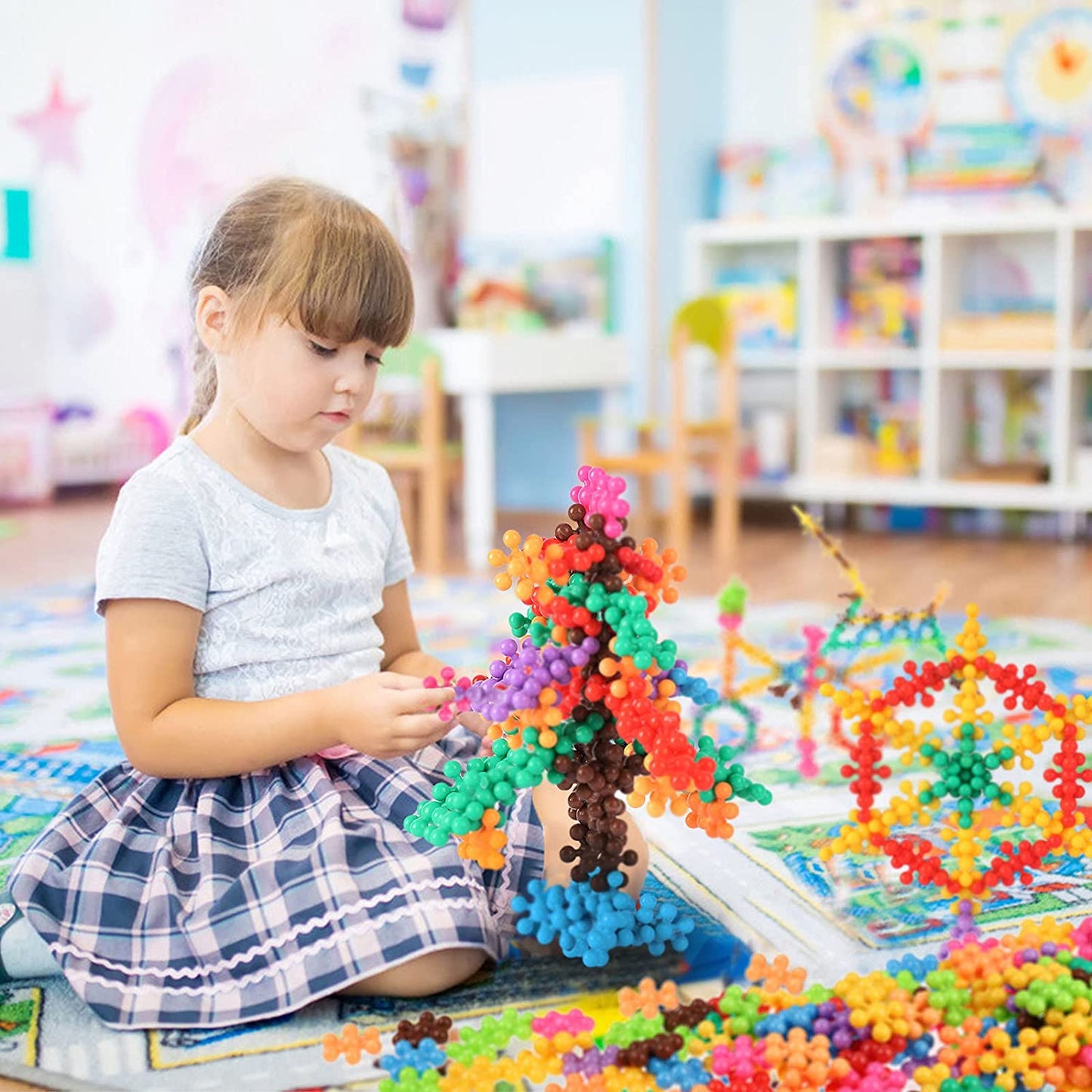 Colorful Magical Building Snow Blocks