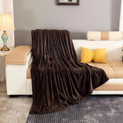 Soft Plush Faux Fur Large Throw Blanket