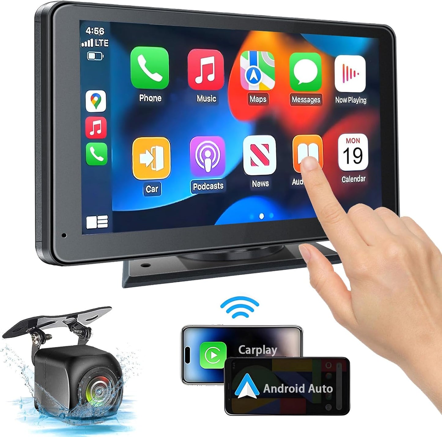 Compact 7 Bluetooth Car Stereo with CarPlay & Android - Befez