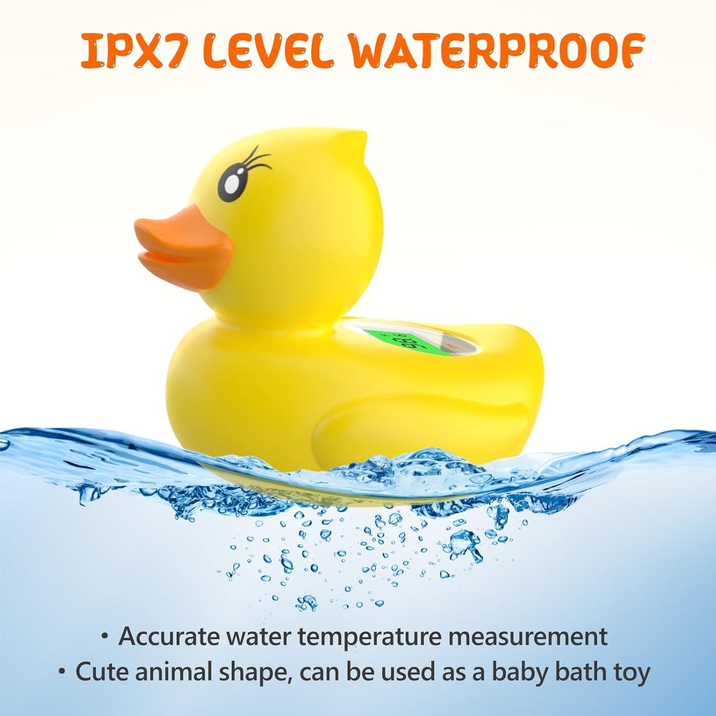 Accurate Digital Baby Bath Thermometer with Color Alert