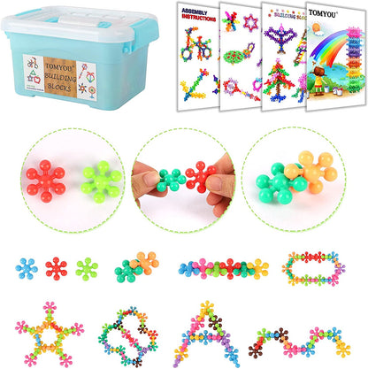 Colorful Magical Building Snow Blocks
