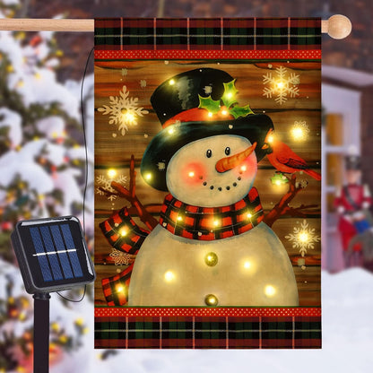 Bright Snowman Yard Flag