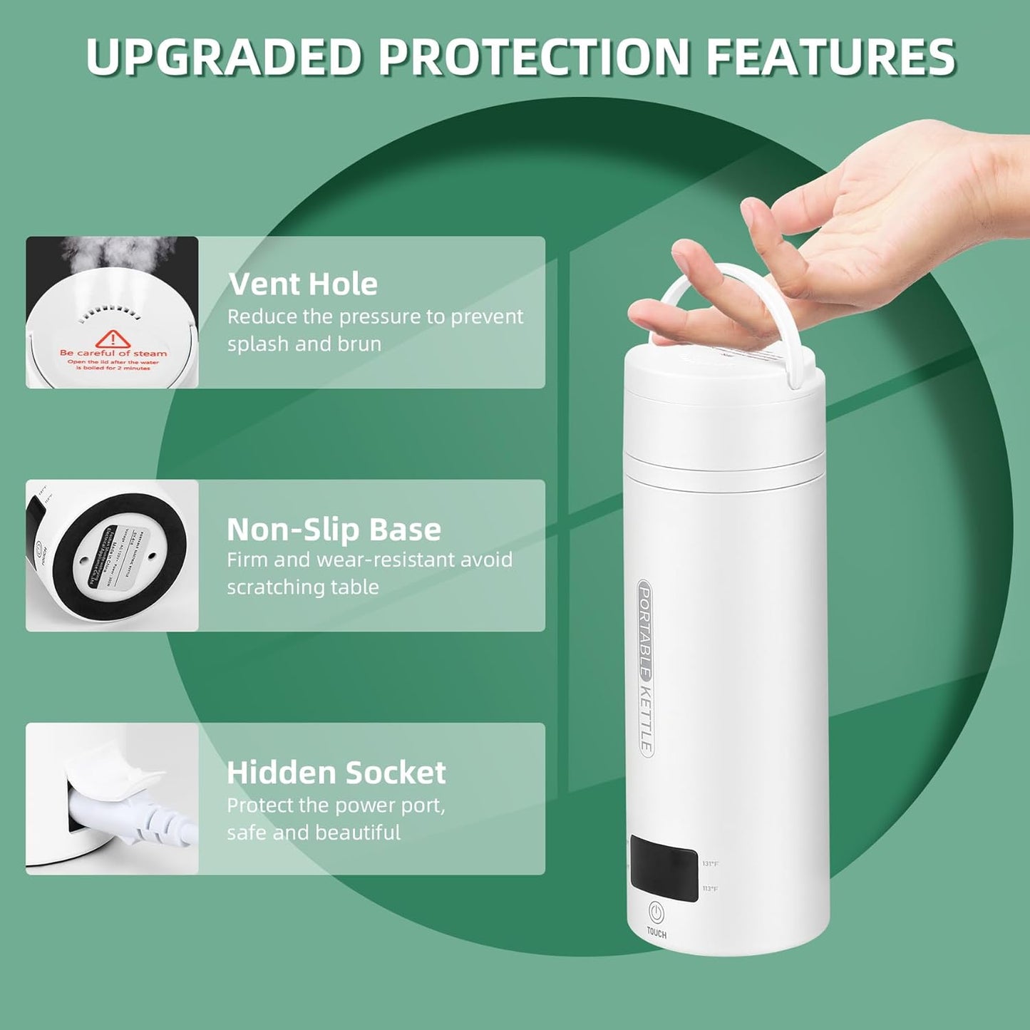 Compact Fast Boil Travel Kettle