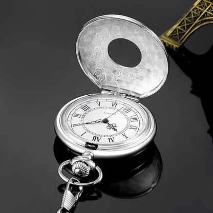 Vintage Leather Mens Pocket Watch