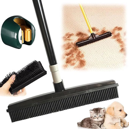 Gentle Pet Hair Removal Tool | Soft Rubber Grooming Brush