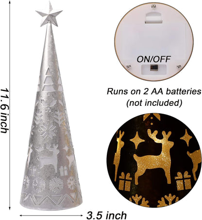Sparkling LED Cone Table Decor Set (2 Pack)