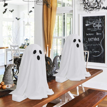 Scary Ghost Halloween Decor String Lights Battery Powered