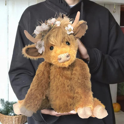 Soft Cuddly Highland Cow Stuffed Animal Toy