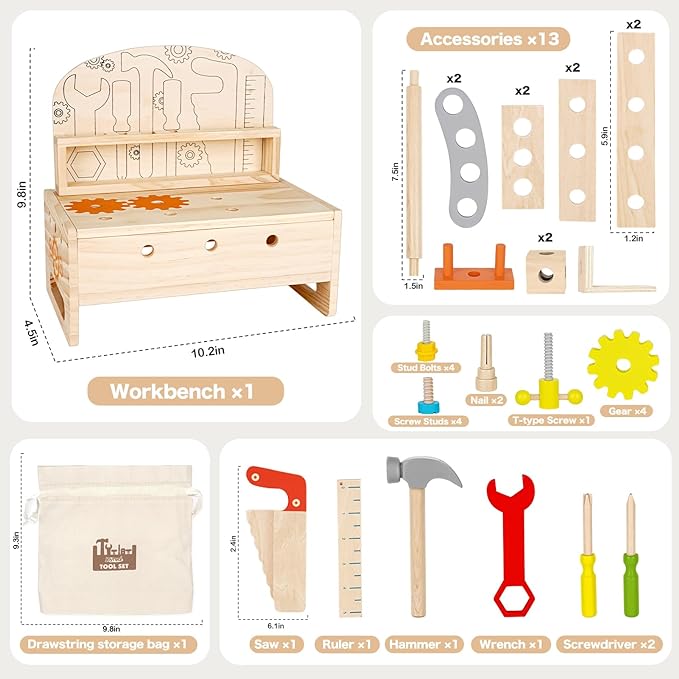 Fun Wooden Learning Board for Kids