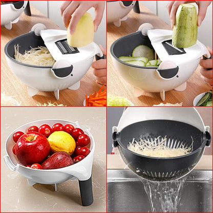 Easy 9-in-1 Kitchen Food Chopper and Slicer