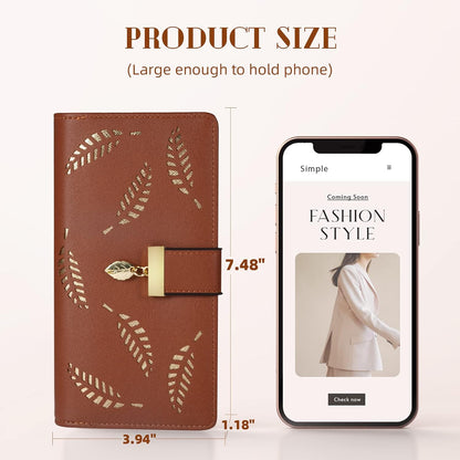 Elegant Ladies Genuine Leather Wallet