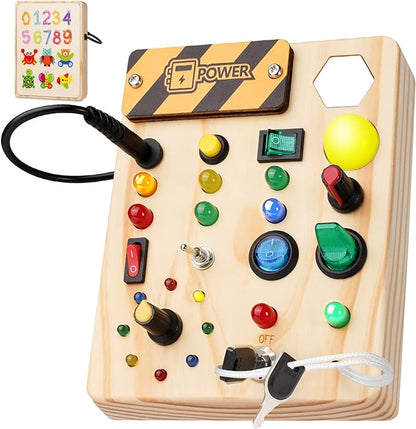 Colorful Kids Educational Pinboard with LED Lights - Befez