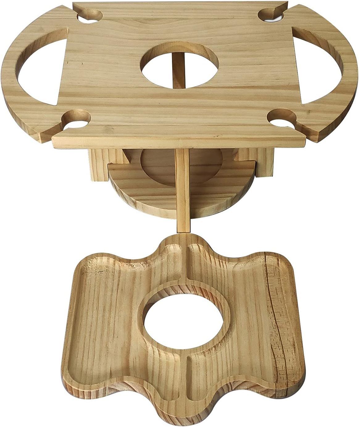Space Saving 2-in-1 Glass Holder Rack