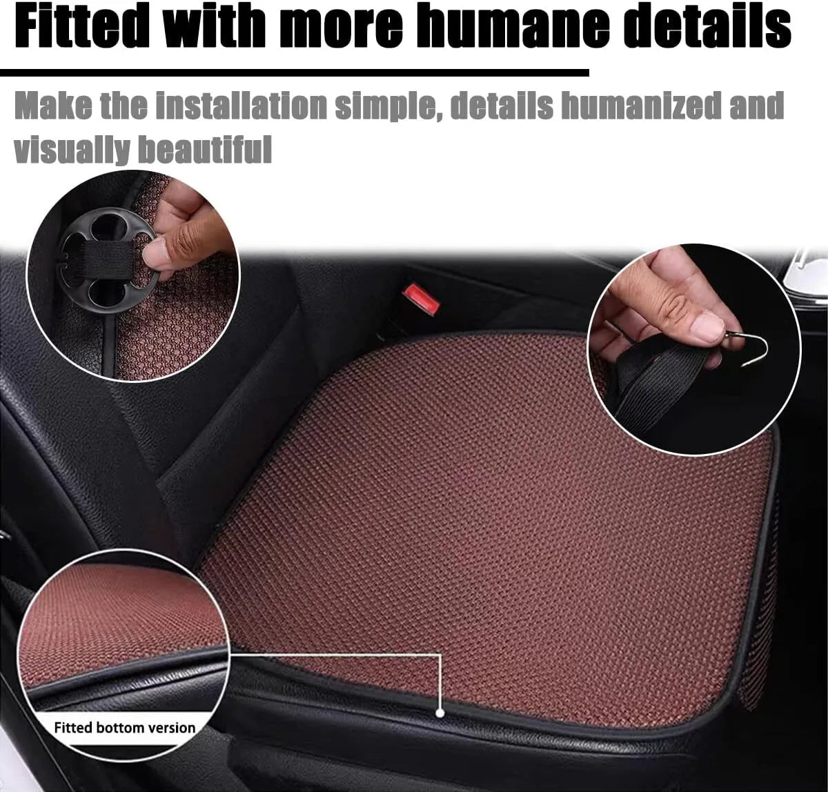 Comfortable Car Neck Pillow with Cool Silk Cover