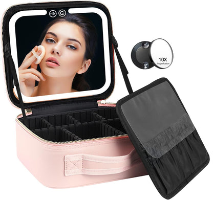 Premium Cosmetic Storage Case with LED Light