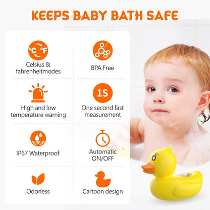 Accurate Digital Baby Bath Thermometer with Color Alert