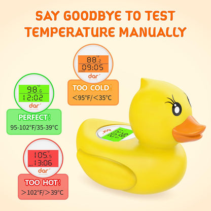 Accurate Digital Baby Bath Thermometer with Color Alert