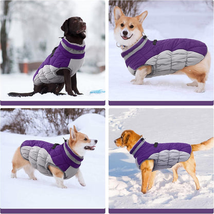 Warm Waterproof Dog Coat with Reflective Strip