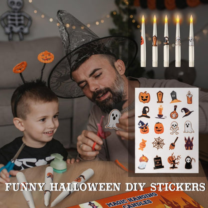 Spooky Halloween Floating Candles Set with Remote