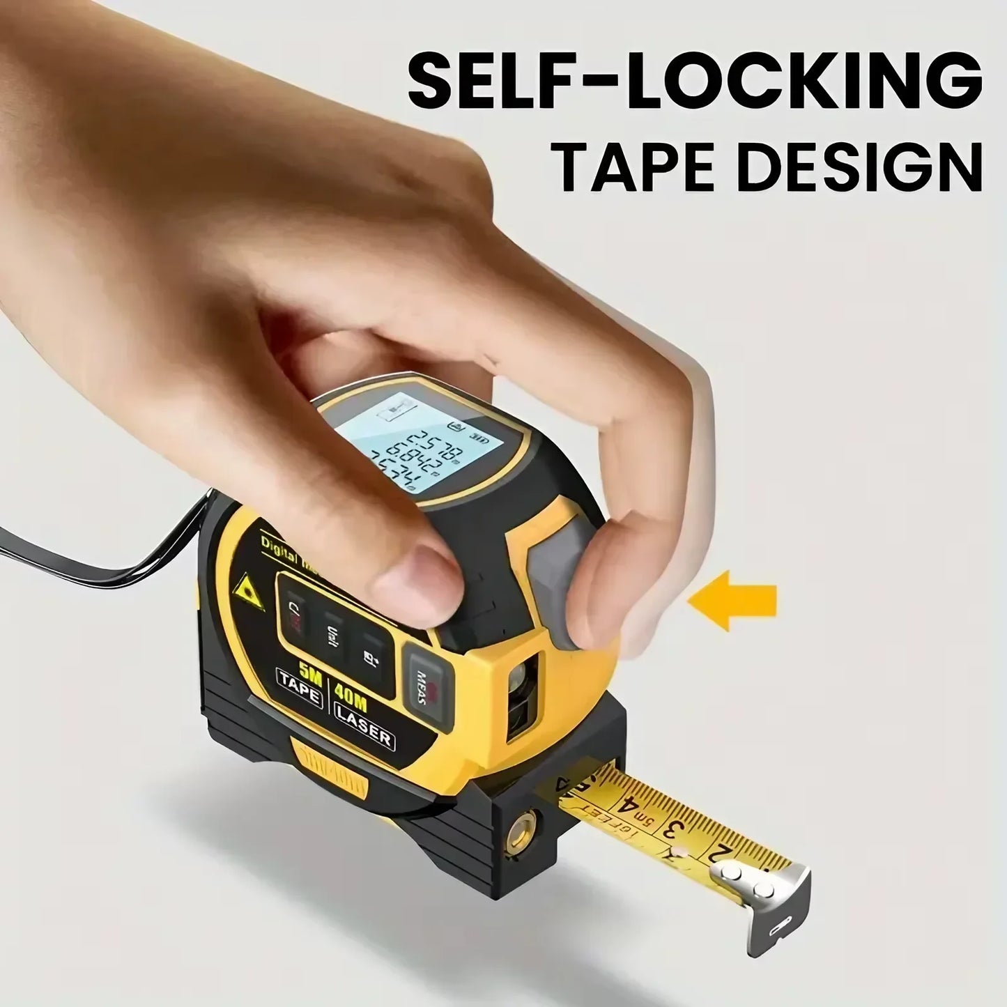 Multifunctional Digital Laser Measuring Tape 40M