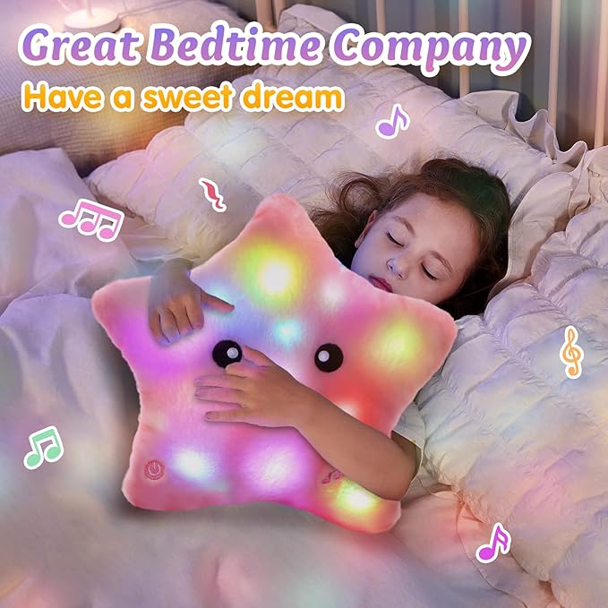 Befez | Soft LED Night Light Plush Pillow for Kids