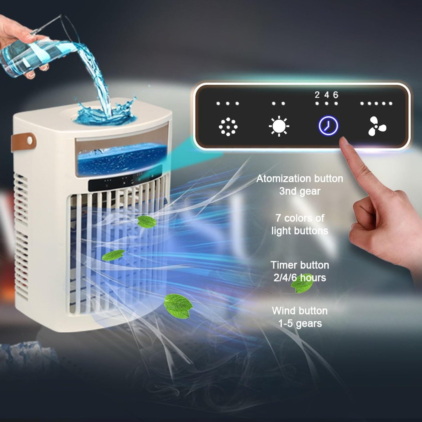 Compact Personal Air Conditioning Fan