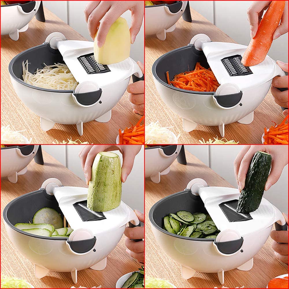 Easy 9-in-1 Kitchen Food Chopper and Slicer