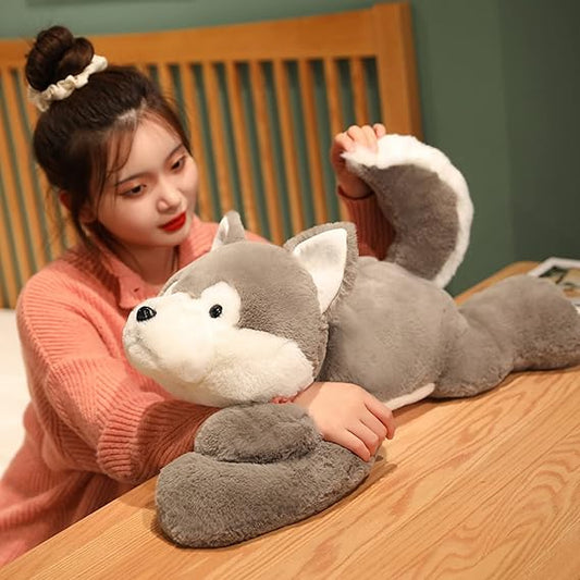 Soft Cuddly Wolf Plush Toy for Relaxation - Befez