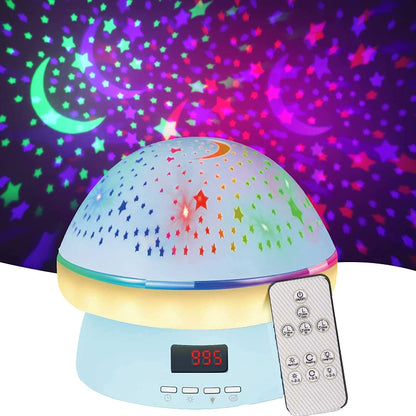 Cosy Night Light Star Projector with Auto Timer