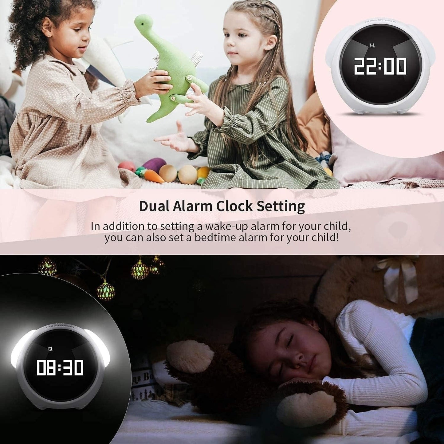 Smart Wake Up Clock With LED Light And Voice
