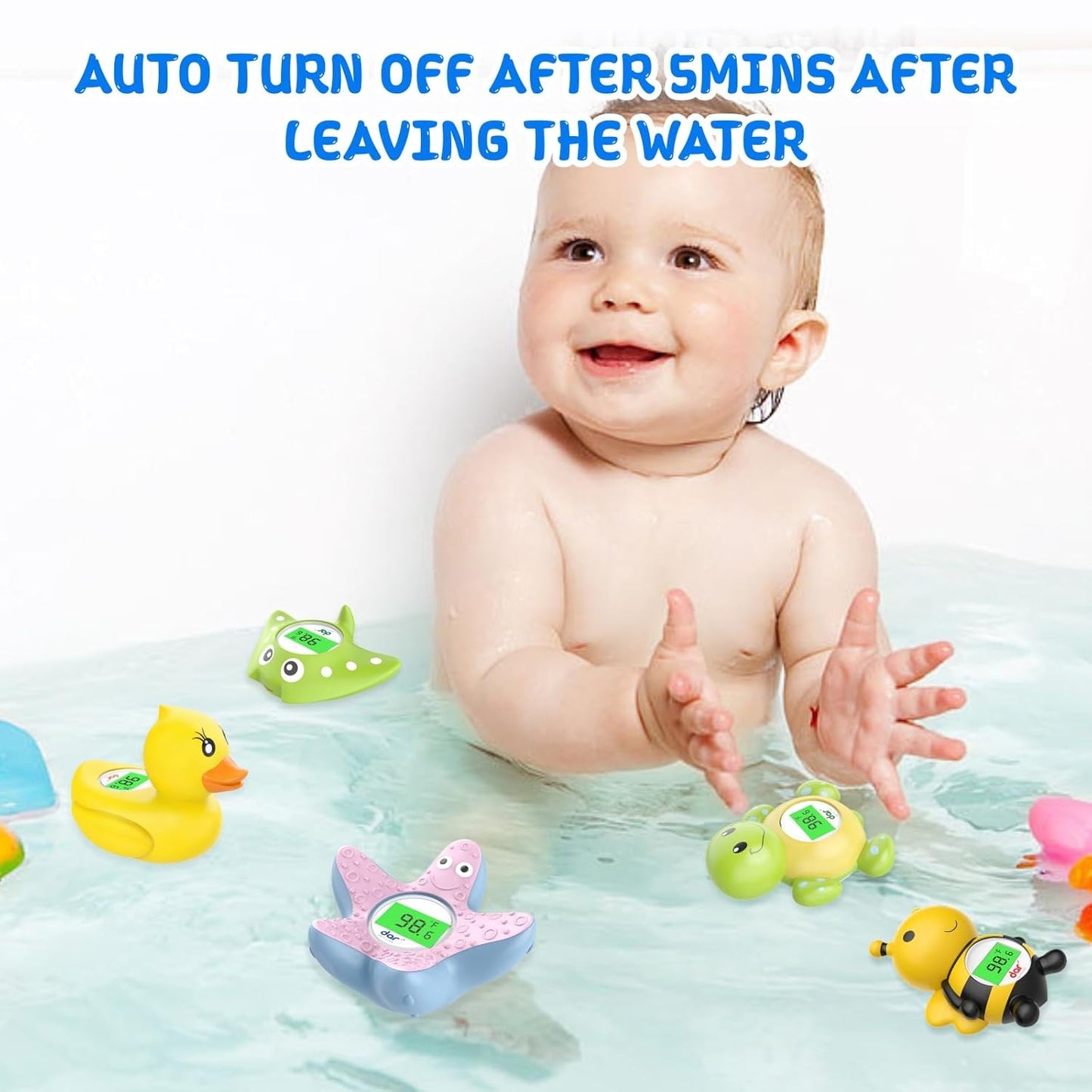 Accurate Digital Baby Bath Thermometer with Color Alert