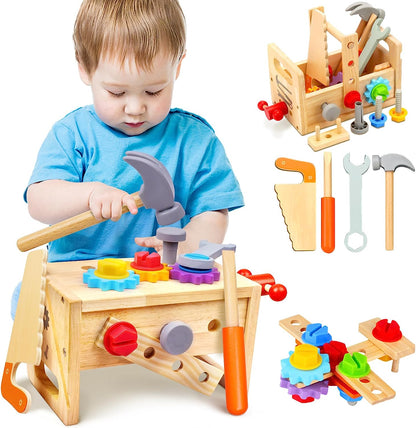Kids Wooden Toy Toolbox Set - Befez